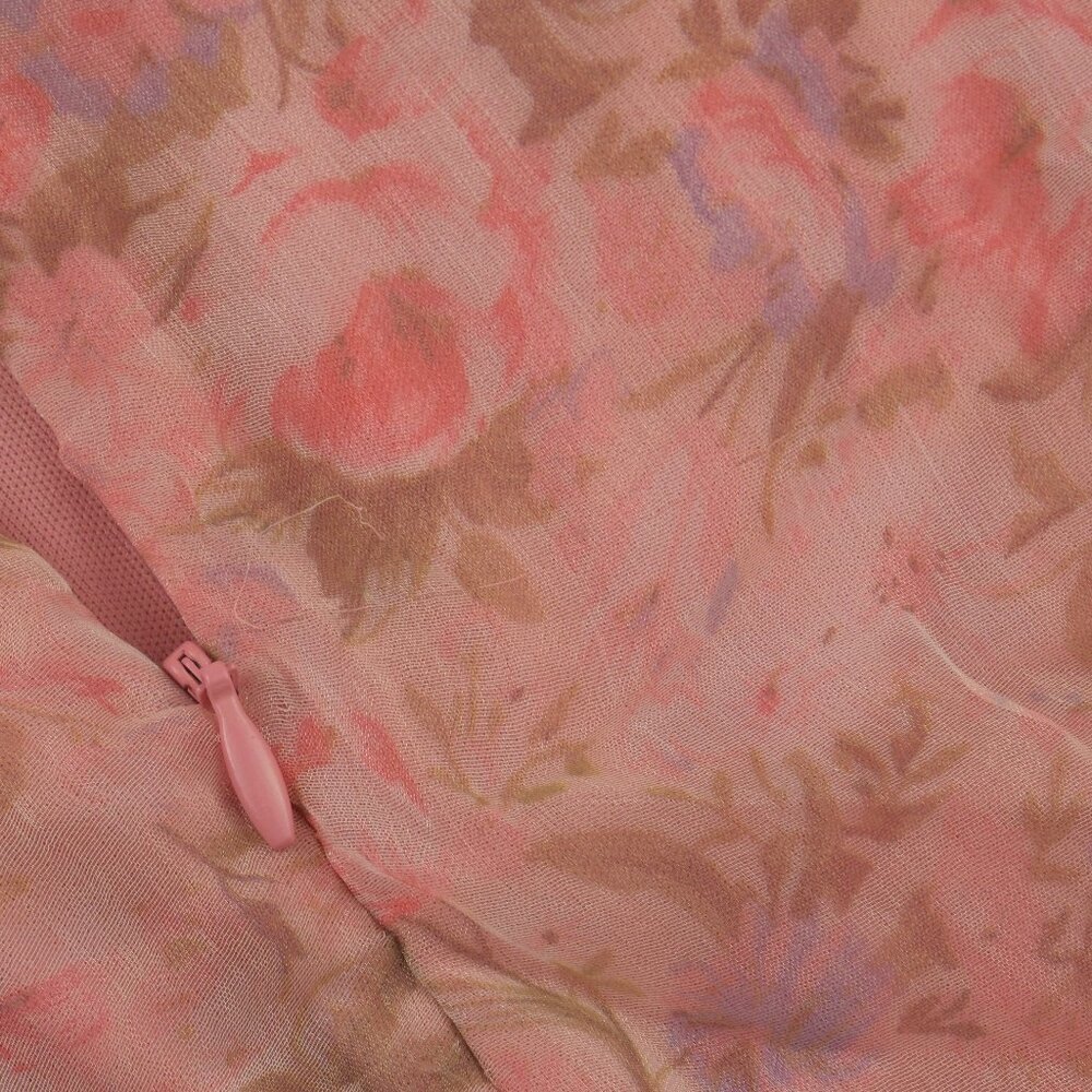 Lulu's Dreamiest Desires Floral Flutter Sleeve V-neck Maxi Dress, Pink, Small - Picture 10 of 11